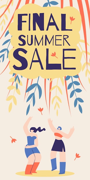 Inschrift final summer sale banner