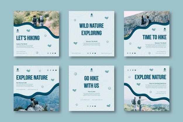 Instagram-Beiträge wandern