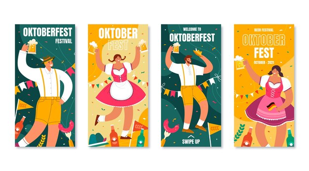 Instagram-geschichtensammlung zum oktoberfest