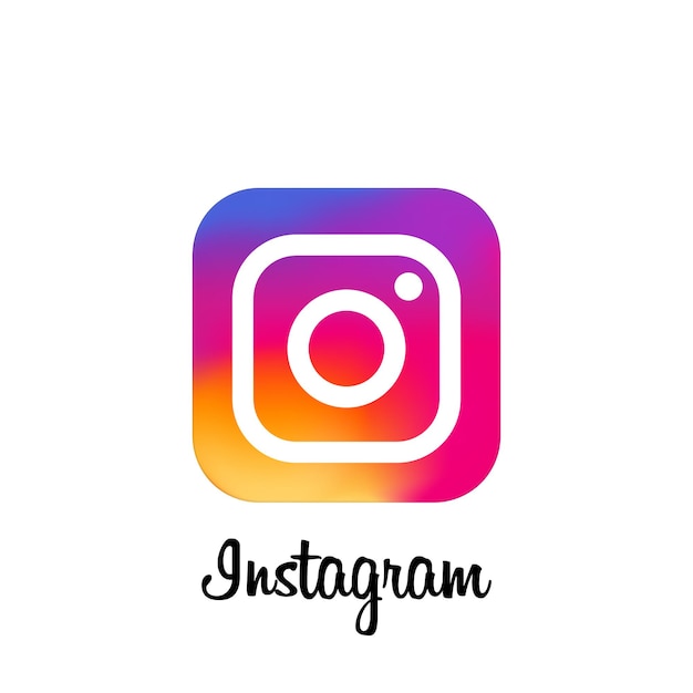 Instagram-hintergrund. instagram-symbol. social-media-symbole. realistische instagram-app. logo. vektor. saporischschja, ukraine - 10. mai 2021 Premium Vektoren