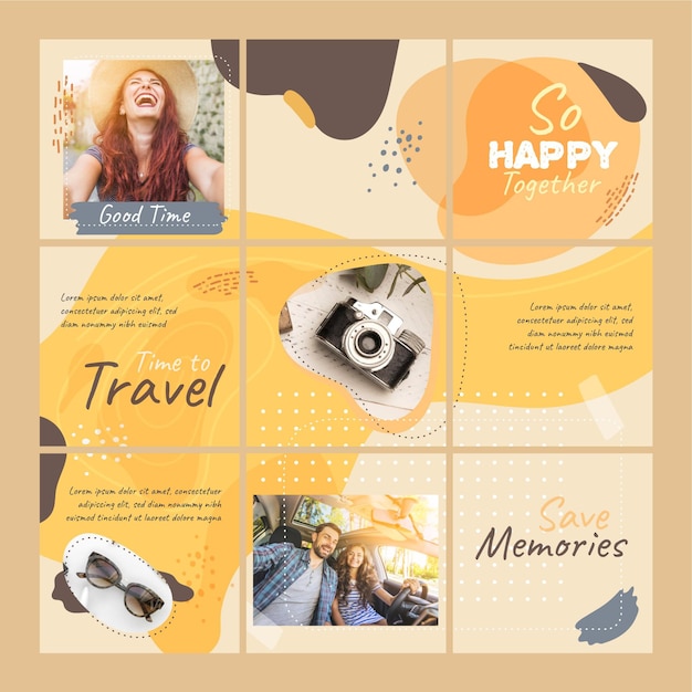 Instagram Puzzle Feed Vorlage