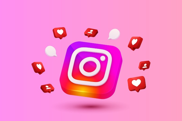 Instagram-Social-Media-Hintergrund mit Farbverlauf