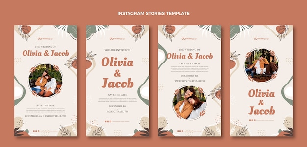 Instagram Stories Hochzeitsvorlage