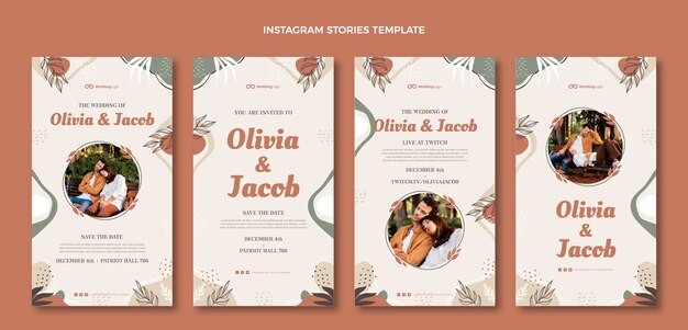Instagram Stories Hochzeitsvorlage