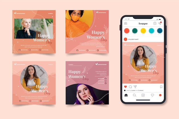 Internationale Frauentag Instagram Beiträge