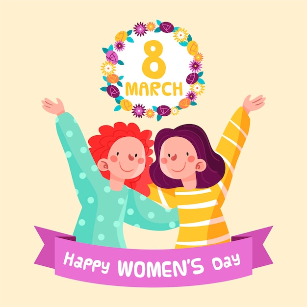 Internationale Frauentagsillustration