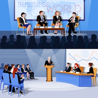 Internationale präsentationen für business-konferenzen