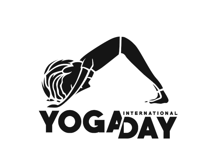 Kostenlose Vektor internationaler yoga-tag 21. juni vektorillustration