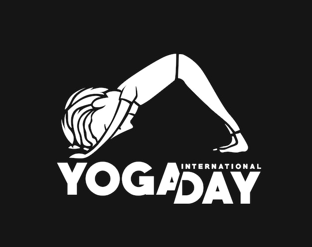 Internationaler Yoga-Tag Junger Mann meditiert Charakter-Vektor-Illustration