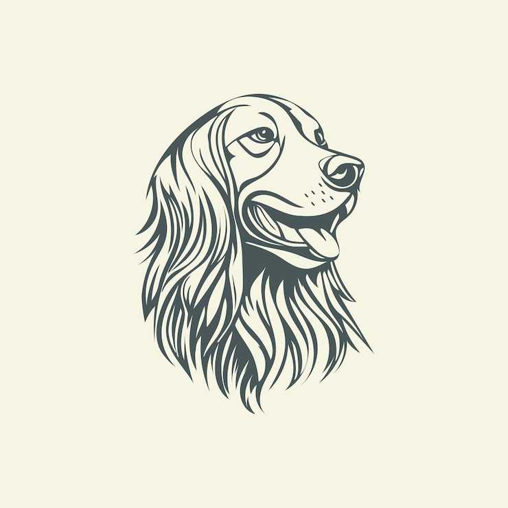 Kostenlose Vektor irish setter-vektor-illustration