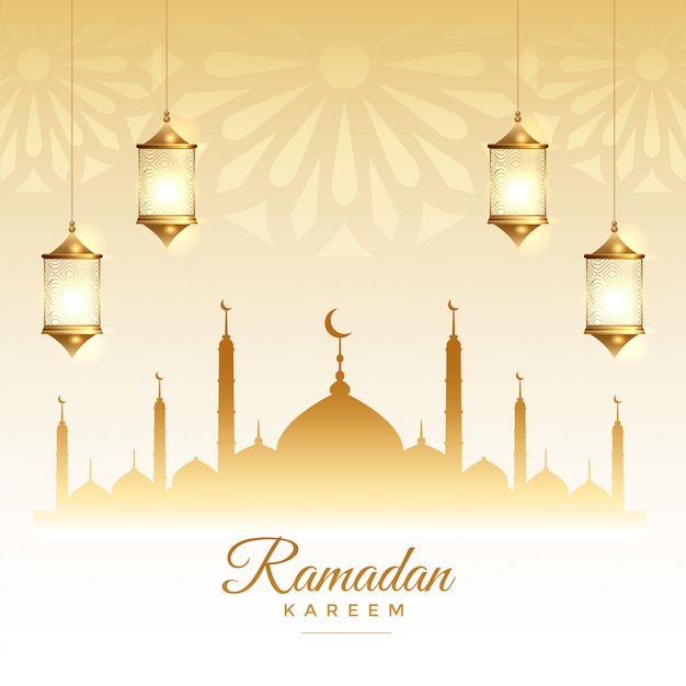 Islamische Ramadan Kareem Saison Festivalkarte