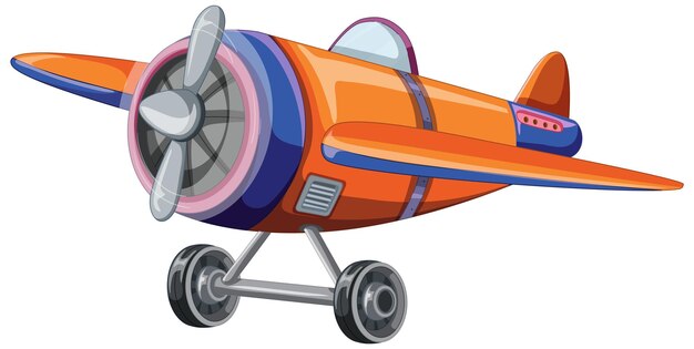 Isolierte Düsenflugzeug-Karikatur