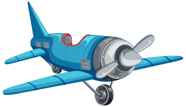 Isolierte Düsenflugzeug-Karikatur