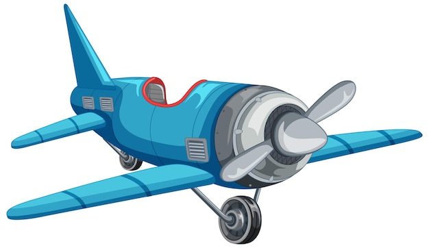 Isolierte jet-flugzeug-cartoon