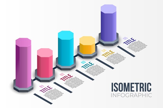 Isometrische Infografik