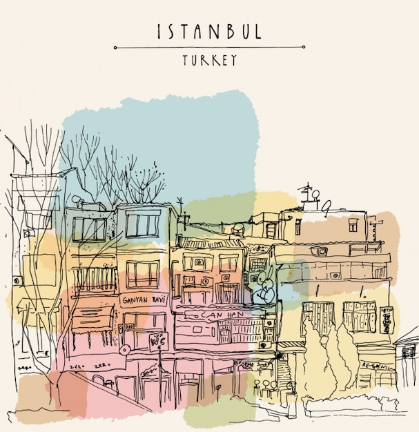 Istanbul hintergrund-design