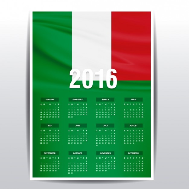 Italien kalender 2016