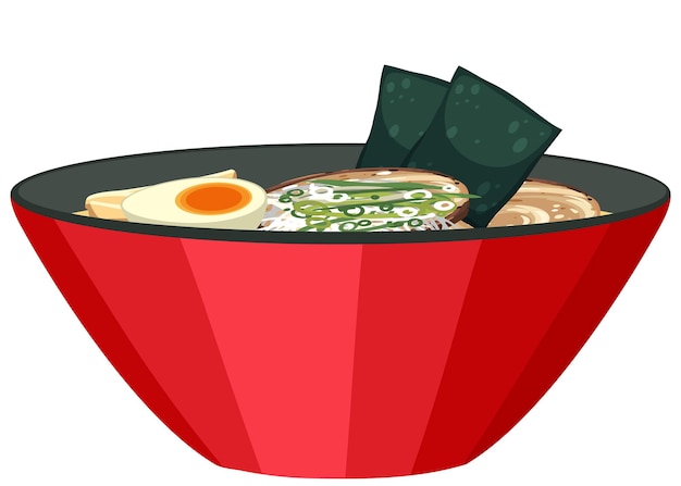 Kostenloser Vektor japanische ramen-nudelschale