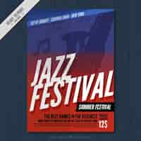 Kostenloser Vektor jazz-festival-plakat