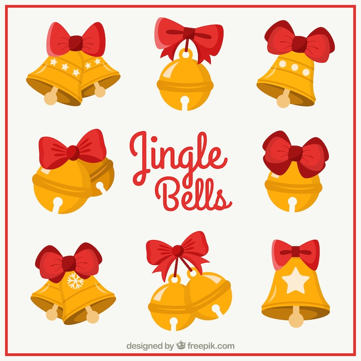 Kostenlose Vektor jingle bells set