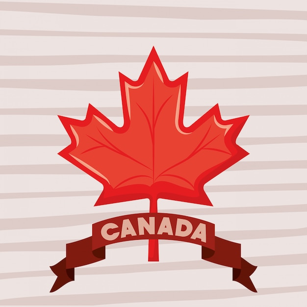 Kanada-Tag mit Ahornblatt