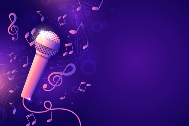 Karaoke-Hintergrund mit Farbverlauf