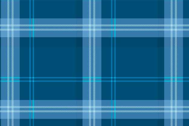 Karierter musterhintergrund, blauer tartan, traditioneller designvektor