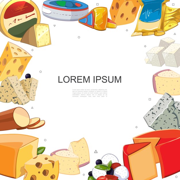 Karikaturkäse sortiert Schablone