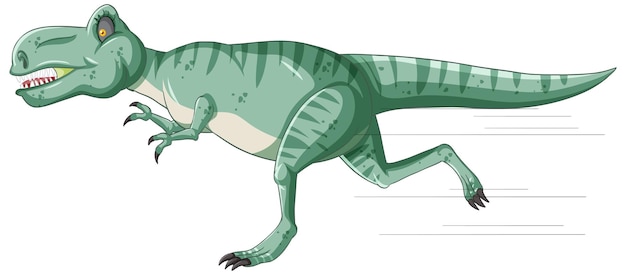 Karikaturtyrannosaurus rex in laufender Pose