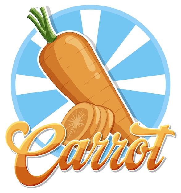 Karotten-cartoon-symbol isoliert