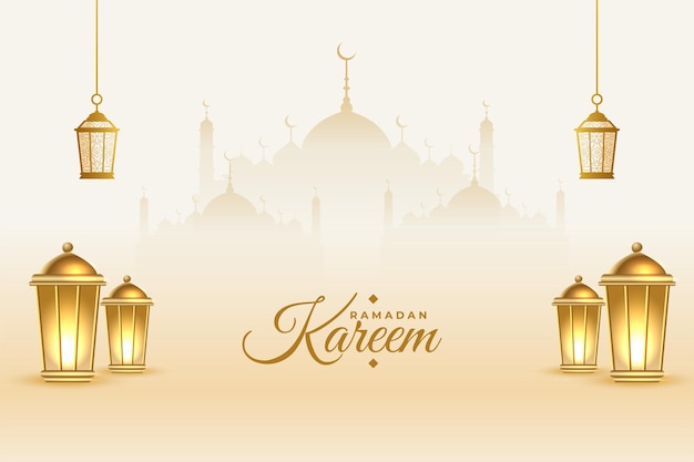 Kartendesign von ramadan kareem eid festival design