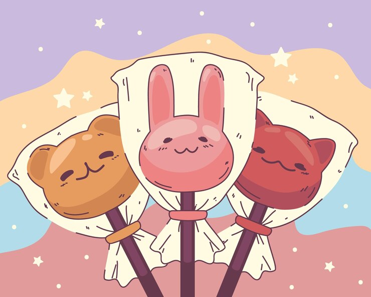 Kostenlose Vektor kawaii tiere pastell