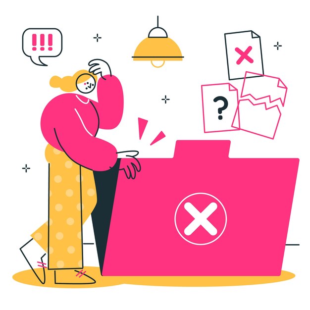 Keine Datenkonzeptillustration