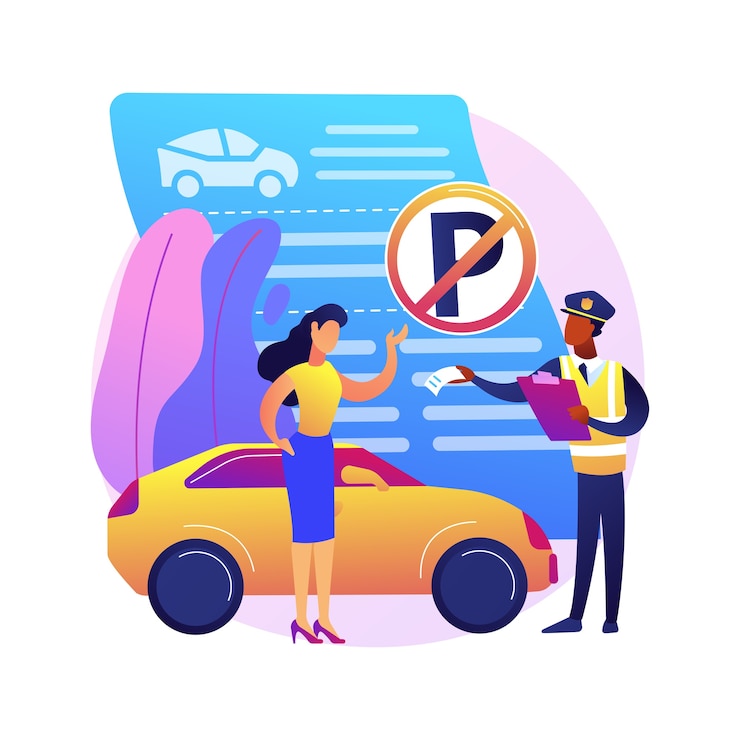 Kostenlose Vektor keine parkzonenabbildung