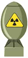 Kostenloser Vektor kernspaltungsbombe plutonium