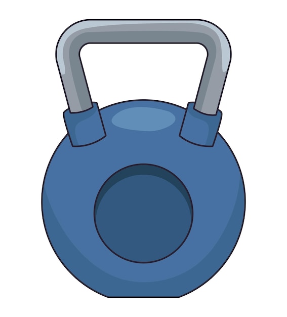 Kettlebell-sportsymbol isoliert