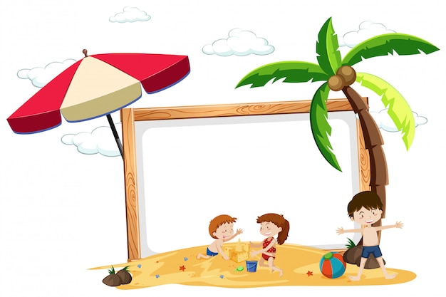 Kinder am leeren Rand