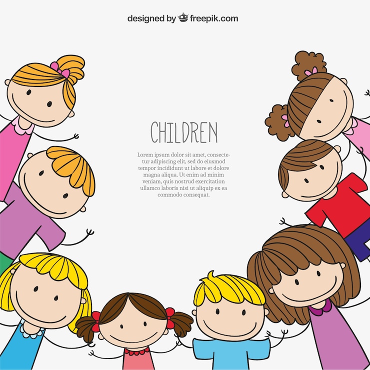 Kostenlose Vektor kinder hintergrund