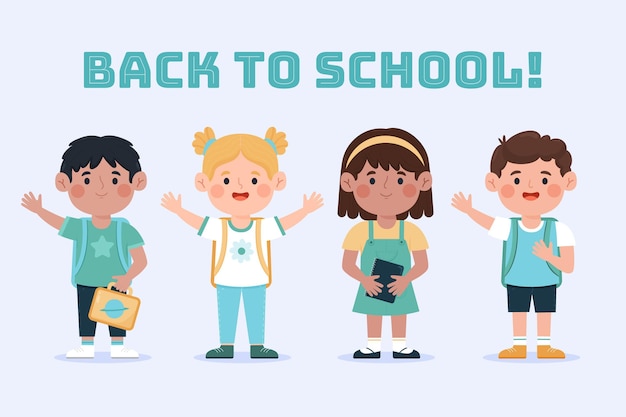 Kinder wieder in die Schule gezogen