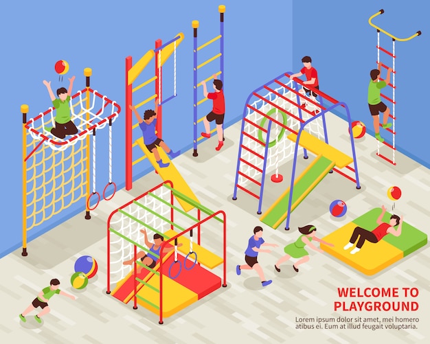 Kindersport Spielplatz Hintergrund