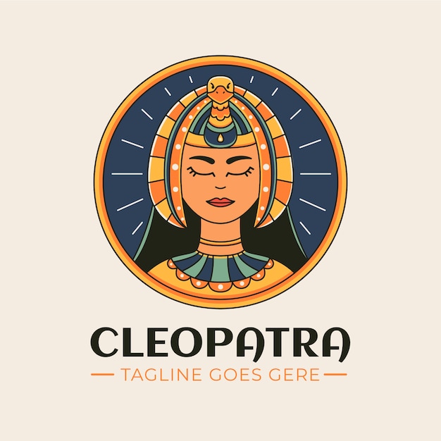 Kleopatra-logo-design-vorlage