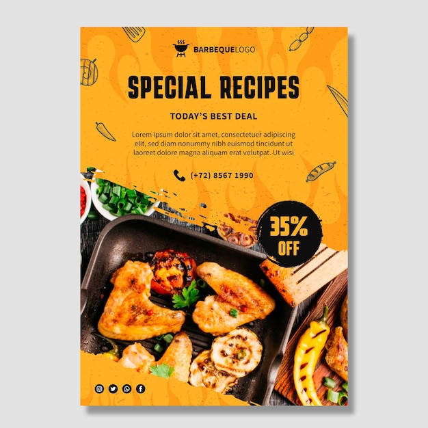 Köstlicher vertikaler Grillflieger