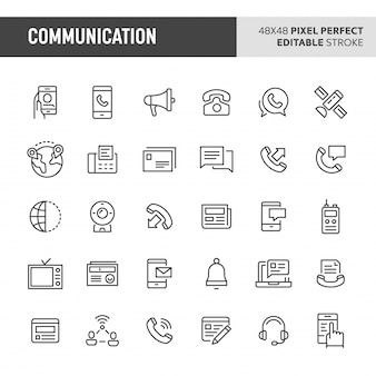 Kommunikations-icon-set