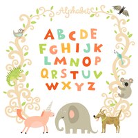 Komplettes kinder-alphabet