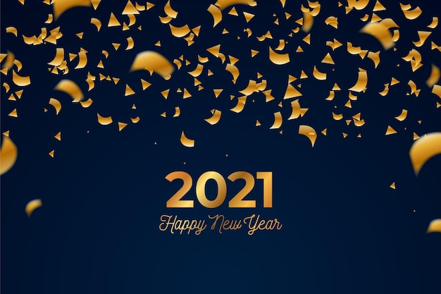 Konfetti neujahr 2021 hintergrund