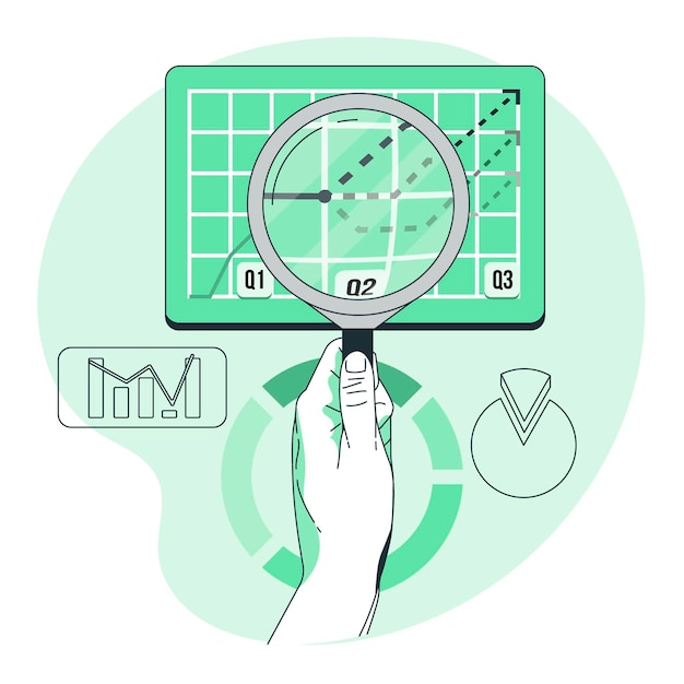 Kostenloser Vektor konzeptillustration analysieren