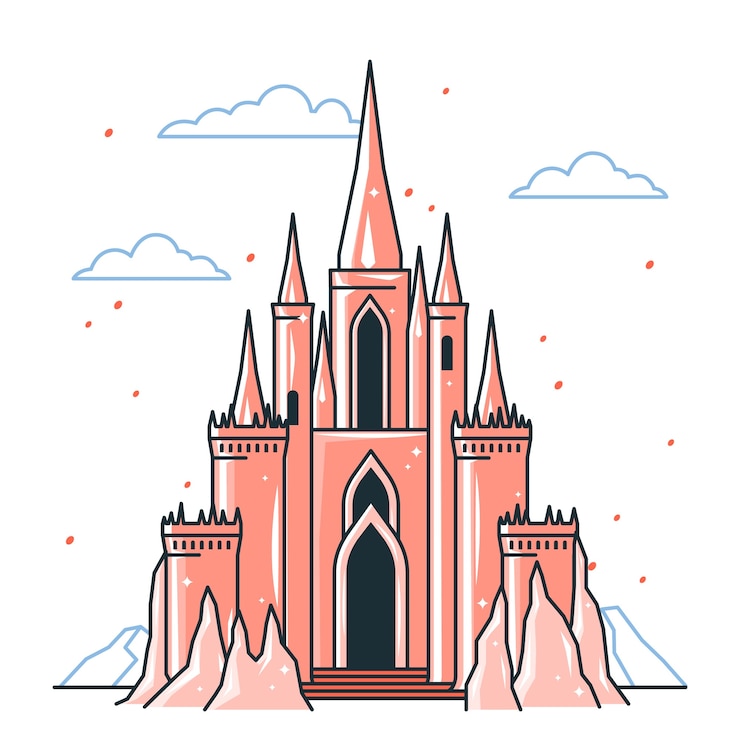 Kostenlose Vektor konzeptillustration der eisburg