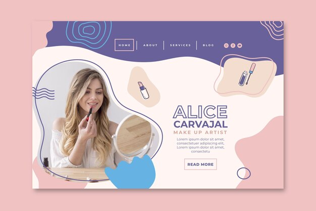 Kosmetische Landingpage