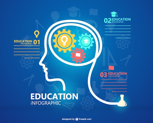 Kostenlose Infografik Bildungsvorlage