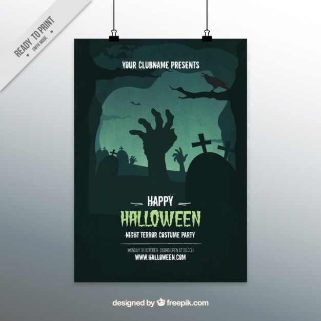 Kostüm-Party-Plakat von Friedhof